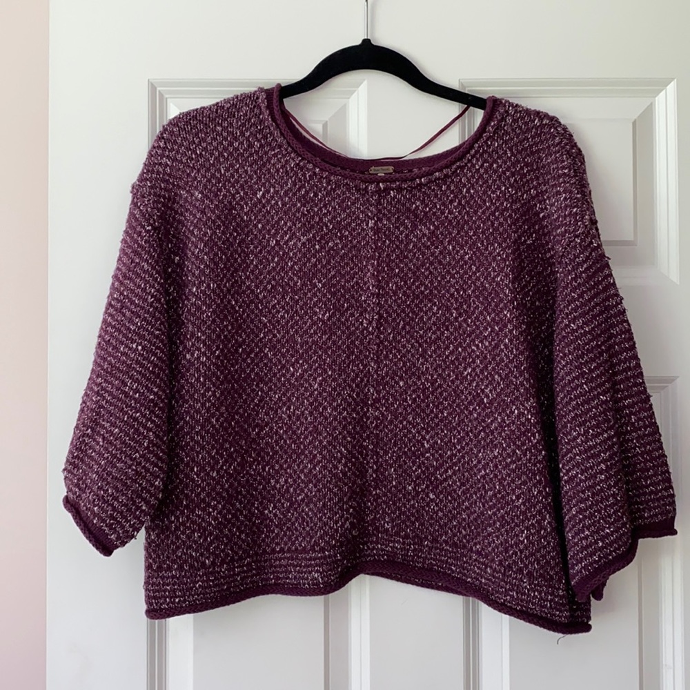 FREE PEOPLE CROPPED SWEATER